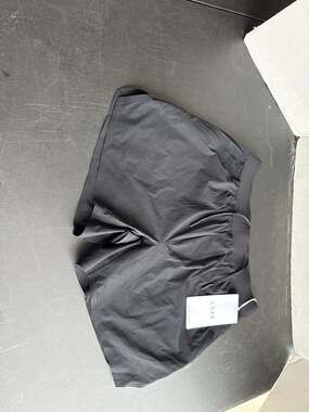 LSKD Men's Hybrid Lined 5" Training Shorts Black Reflective Size M